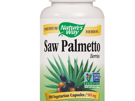 NATURES WAY - Saw Palmetto Berries 585 mg - 100 Vegetarian Capsules For Cheap