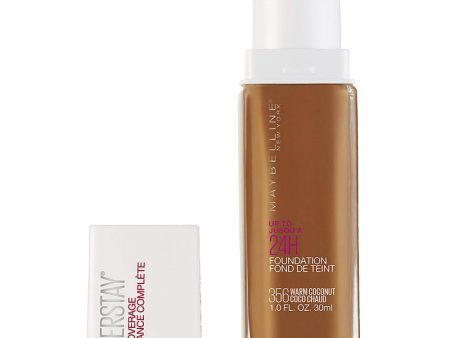 MAYBELLINE - SuperStay Full Coverage Foundation, Warm Coconut -  1 fl. oz. (30 ml) Hot on Sale