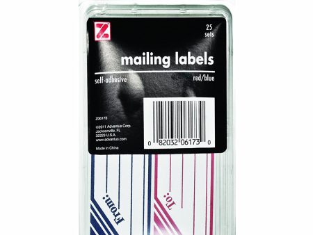 ADVANTUS - Self Adhesive To and From Mailing Labels 1-1 4  x 4-1 2  - 25 Labels Discount