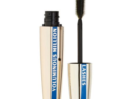 L OREAL - Voluminous Million Lashes Waterproof Mascara 630 Blackest Black - 0.29 fl. oz. (8.7 ml) Supply