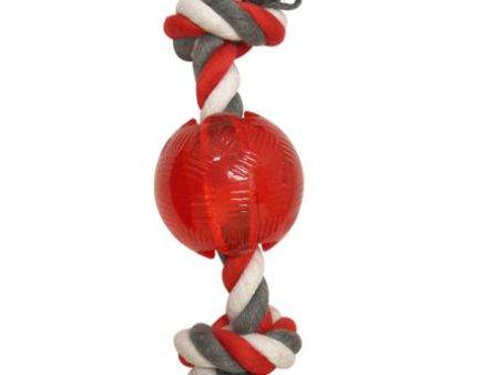 SPOT - Play Strong Rubber Ball with Rope Red Mini - 2.25 Inch Discount