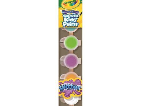 CRAYOLA - Washable Kid s Paint with Glitter Special Effects - 6 Pieces Cheap