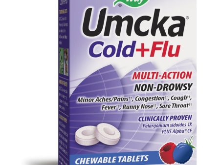 NATURES WAY - Umcka Cold plus Flu Berry - 20 Chewable Tablets on Sale