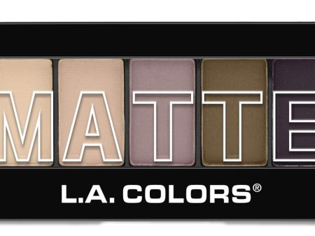 L.A. COLORS - 5 Color Matte Eyeshadow, Natural Linen - 0.25 oz. (7.1 g) Fashion