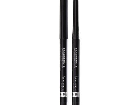 RIMMEL - Exaggerate Waterproof Eye Definer Pencil Blackest Black - 0.01 fl. oz. (0.28 g) For Sale