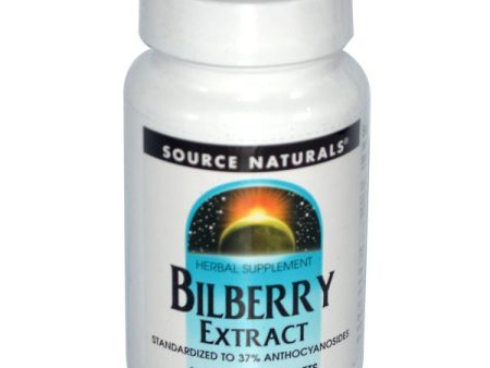 SOURCE NATURALS - Bilberry Extract 100 mg - 120 Tablets Online