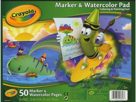 CRAYOLA - Marker & Watercolor Pad - 50 Pages Fashion