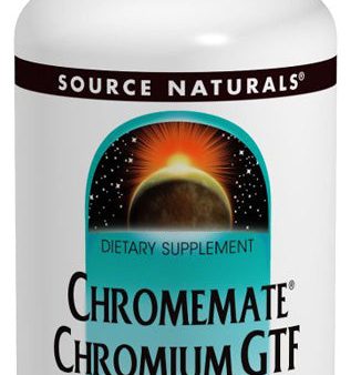 SOURCE NATURALS - ChromeMate Chromium GTF 200 mcg - 240 Tablets on Sale