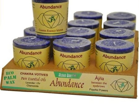 ALOHA BAY - Chakra Votive Candles Abundance - 12 x 2 oz. Candles Cheap