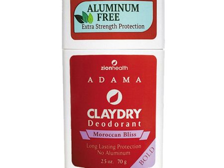 ZION - Clay Dry Bold Natural Deodorant Moraccan Bliss - 2.5 oz. (70 g) on Sale