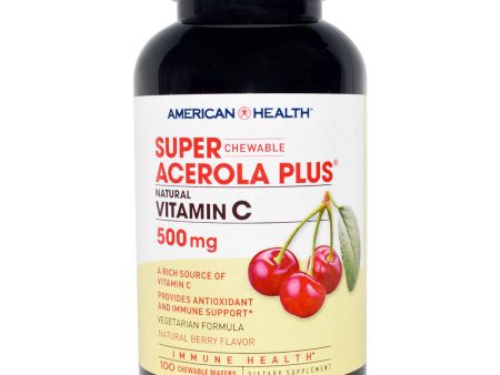 AMERICAN HEALTH - Super Acerola Plus 500 mg Berry Flavor - 100 Chewable Wafers Online