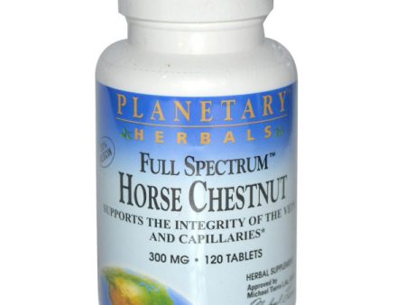 PLANETARY HERBALS - Horse Chestnut Full Spectrum 300 mg - 120 Tablets Online Sale