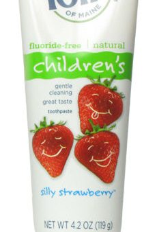 TOM S OF MAINE - Childrens Fluoride Free Toothpaste Silly Strawberry - 4.2 oz. (119 g) Sale