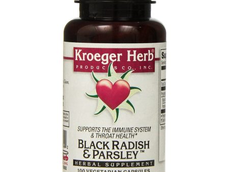 KROEGER - Black Radish Parsley - 100 Vegetarian Capsules on Sale