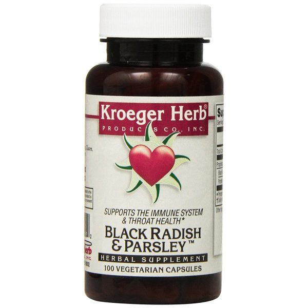 KROEGER - Black Radish Parsley - 100 Vegetarian Capsules on Sale